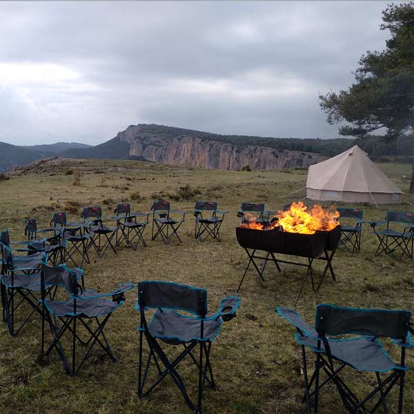 Campamento nómada para viajes corporativos
